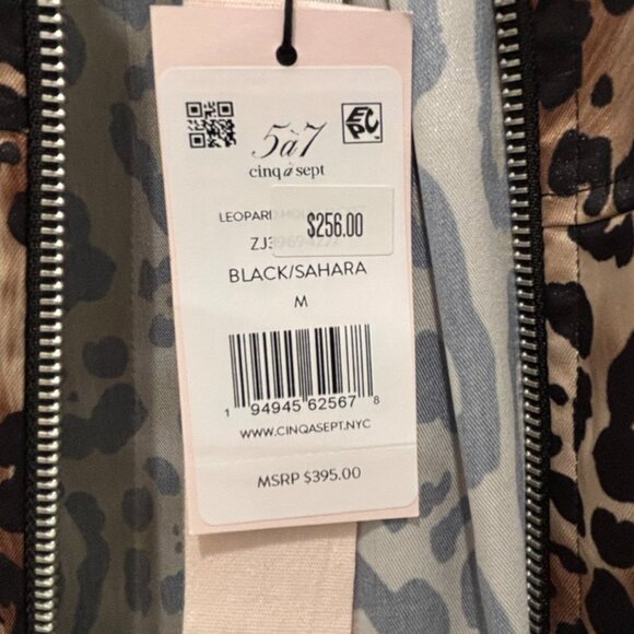 Cinq à Sept Holly Leopard Jacket NWT Size M ($395 Retail) - Picture 4 of 8